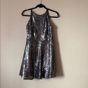 Sequin skater dress